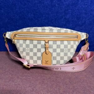 Bum bag with white check