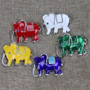 Brooch-colorful elephant