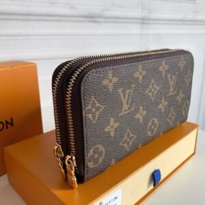 lulu double zipper wallet