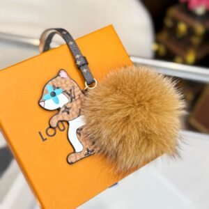 LULU Cute Fluffy Pom Pom Bag Charm
