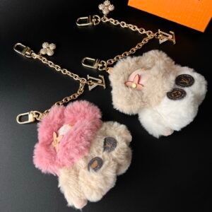 LULU Cute Winter Fluffy Plush Doll Bag Charm