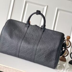 LULU Vintage Monogram Embossed Duffle Bag
